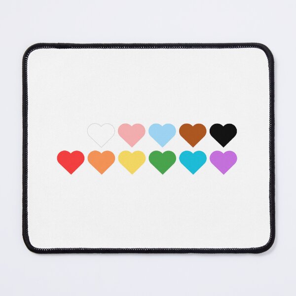 Item preview, Progress Pride Flag Hearts Subtle Queer LGBTQ designed and sold by impossiblesoul.