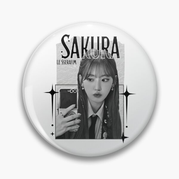Item preview, Le Sseraf1m Sakura Kpop Girl Group Monochrome Black and White Classic Design Collage  designed and sold by HELL0WBELLO.