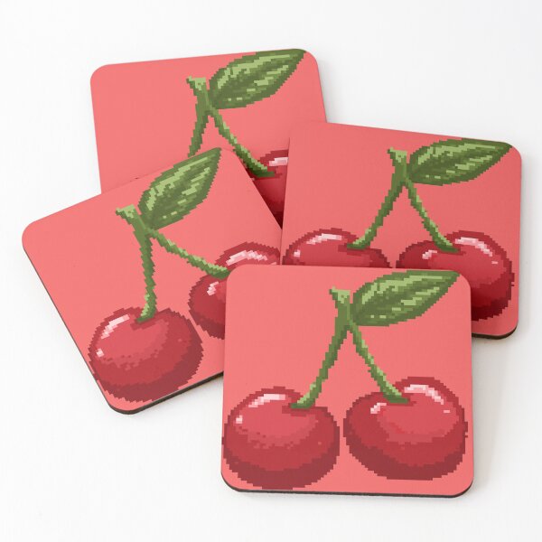 Item preview, Retro Pixel Art Cherries Sticker designed and sold by Heavenly-Cloudz.