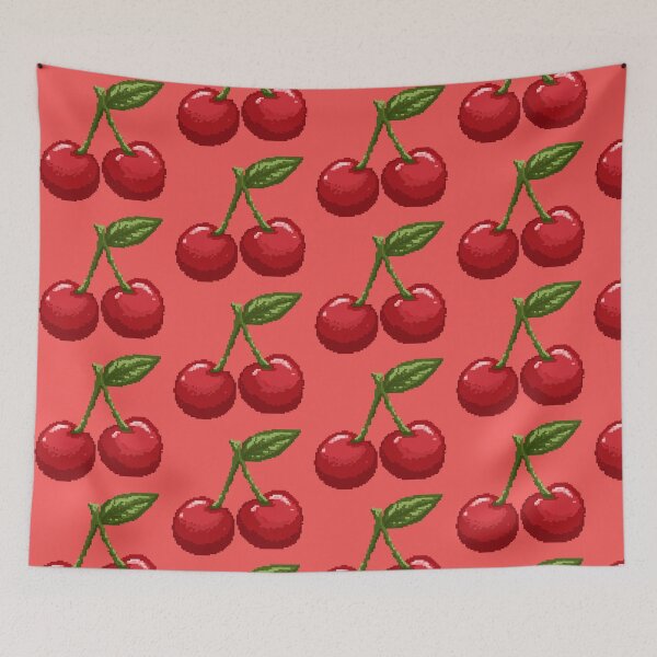 Item preview, Retro Pixel Art Cherries Sticker designed and sold by Heavenly-Cloudz.