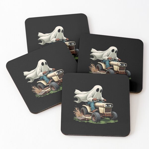 Item preview, Lawnmower Racing - Halloween - Ghost - Lawn Mower Racing designed and sold by RaceDayRags.