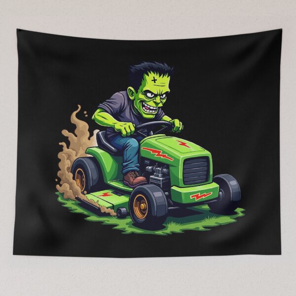 Item preview, Lawnmower Racing - Halloween - Frankenstein's Monster - Lawn Mower Racing designed and sold by RaceDayRags.