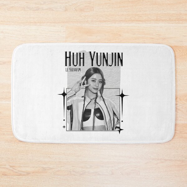 Item preview, Le Sseraf1m Huh Yunjin Kpop Girl Group Monochrome Black and White Classic Design Collage  designed and sold by HELL0WBELLO.