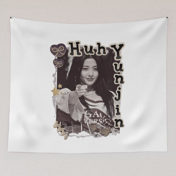 Item preview, Le Sseraf1m Huh Yunjin Kpop Girl Group Scrapbook Collage Cozy Y2K Vintage Design designed and sold by HELL0WBELLO.