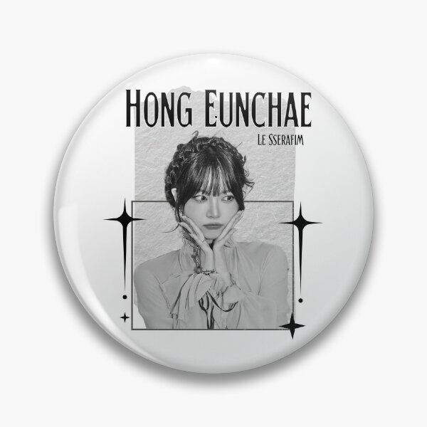 Item preview, Le Sseraf1m Hong Eunchae Kpop Girl Group Monochrome Black and White Classic Design Collage  designed and sold by HELL0WBELLO.