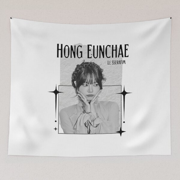 Item preview, Le Sseraf1m Hong Eunchae Kpop Girl Group Monochrome Black and White Classic Design Collage  designed and sold by HELL0WBELLO.