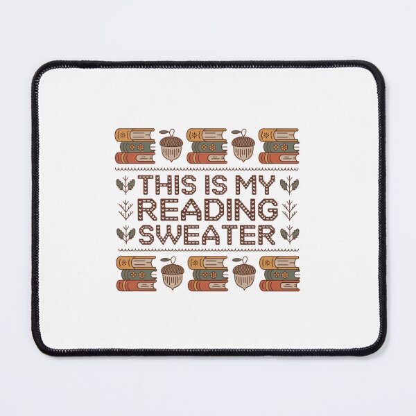 Item preview, This Is My Reading Sweater Vintage Pattern Books and Tea designed and sold by MagicWander.