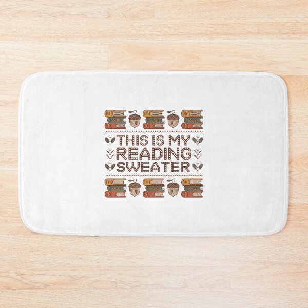 Item preview, This Is My Reading Sweater Vintage Pattern Books and Tea designed and sold by MagicWander.