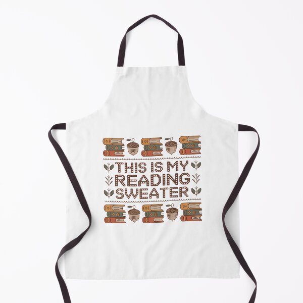 Item preview, This Is My Reading Sweater Vintage Pattern Books and Tea designed and sold by MagicWander.