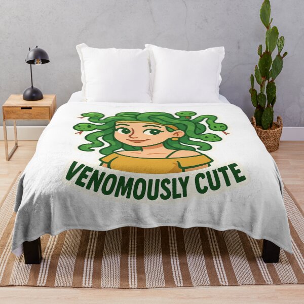 Item preview, Venomously Cute – Adorable Medusa designed and sold by Cheerioza.