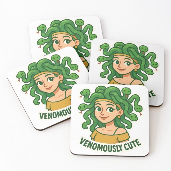 Item preview, Venomously Cute – Adorable Medusa designed and sold by Cheerioza.