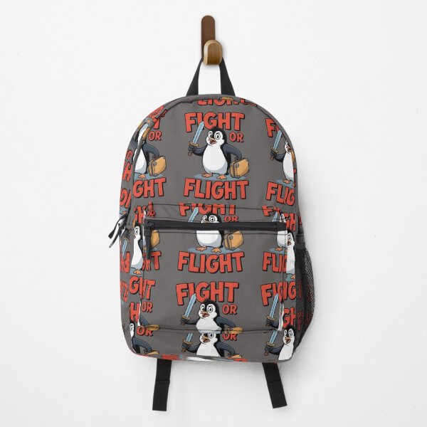 Item preview, Fight Or Flight Meme Penguin T-shirt designed and sold by Moneli-Vittora.