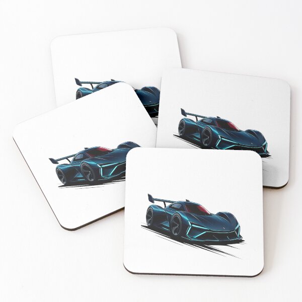Item preview, Blue sports car designed and sold by  Gabrielasmar Automotive art.