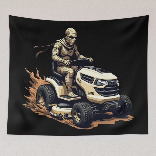 Item preview, Lawnmower Racing - Halloween - Mummy - Lawn Mower Racing designed and sold by RaceDayRags.