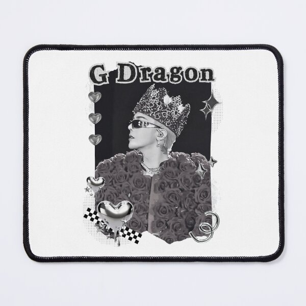 Item preview, G-Dragon Kpop Soloist from Big Bang Black and White Collage Design designed and sold by AJUNICE STUDIO.