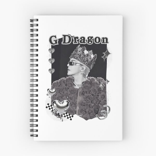 Item preview, G-Dragon Kpop Soloist from Big Bang Black and White Collage Design designed and sold by AJUNICE STUDIO.