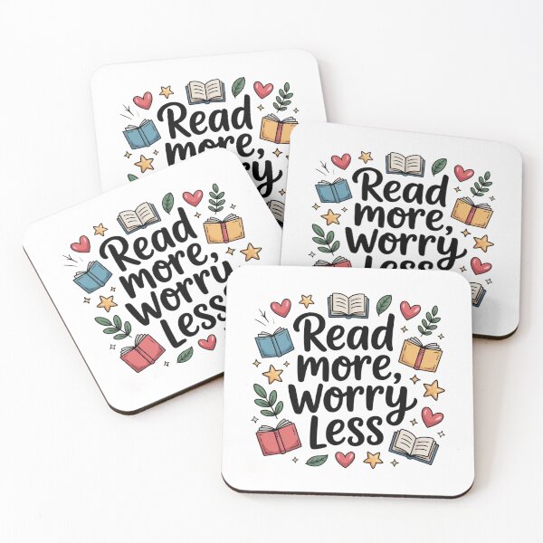Item preview, Read More Worry Less Doodle Book Lover designed and sold by MagicWander.