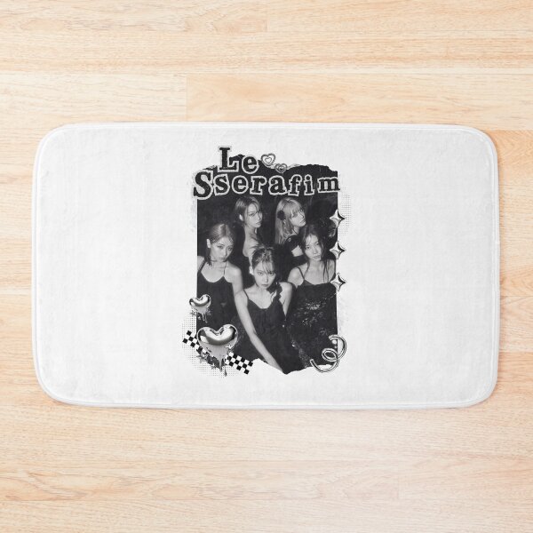 Item preview, Le Sseraf1m Kpop Girl Group Black and White Collage Design designed and sold by AJUNICE STUDIO.
