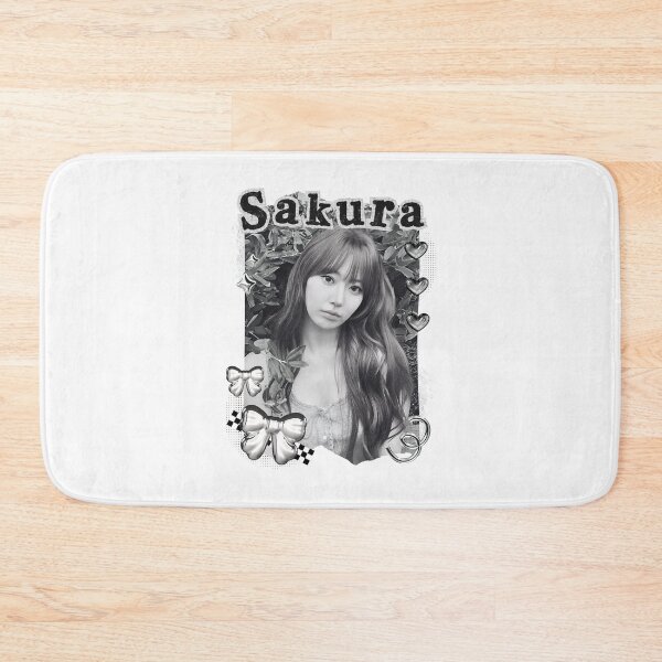 Item preview, Le Sseraf1m Sakura Kpop Girl Group Black and White Collage Design designed and sold by AJUNICE STUDIO.