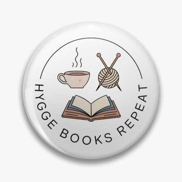 Artikelvorschau, Hygge Bücher wiederholen gemütliches minimalistisches Emblem entworfen und verkauft von MagicWander.