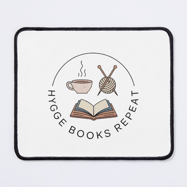 Artikelvorschau, Hygge Bücher wiederholen gemütliches minimalistisches Emblem entworfen und verkauft von MagicWander.
