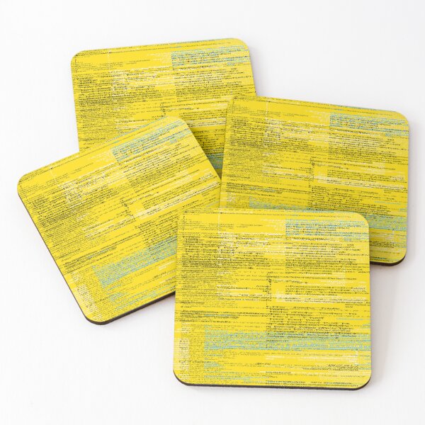 Item preview, Data Overload Yellow designed and sold by Gail Russell Designs.