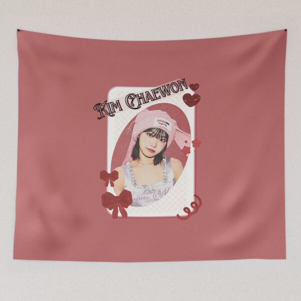 Item preview, Le Sseraf1m Kim Chaewon Kpop Girl Group Card Red Aesthetic Collage Design designed and sold by AJUNICE STUDIO.