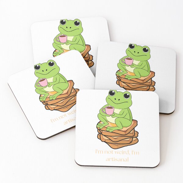 Item preview, Frog on Toast - Cute Aerisanal Breakfast Illustration  designed and sold by Geafixy.