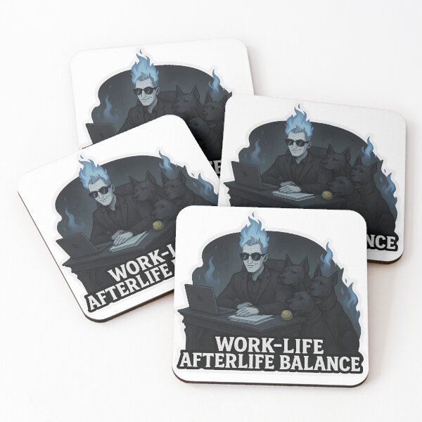 Item preview, Work-Life Afterlife Balance - Hades Humor designed and sold by Cheerioza.