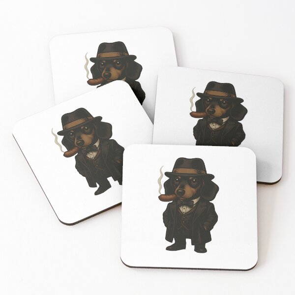Item preview, Detective  of Mozart the Sausage – Funny Dachshund Art designed and sold by Kulfik.