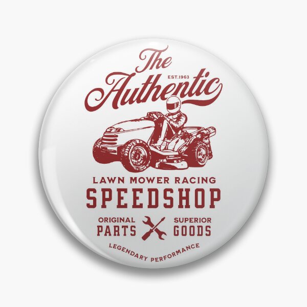 Item preview, Lawnmower Racing - Authentic Speed Shop - Red - Lawn Mower Racing designed and sold by RaceDayRags.
