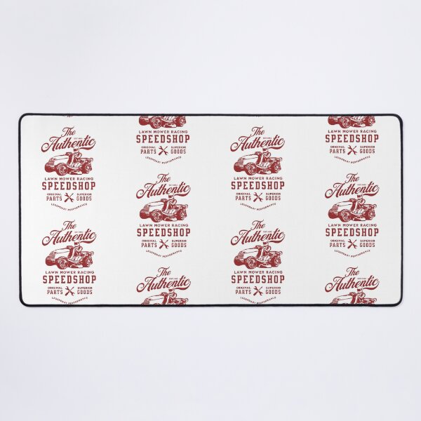 Item preview, Lawnmower Racing - Authentic Speed Shop - Red - Lawn Mower Racing designed and sold by RaceDayRags.