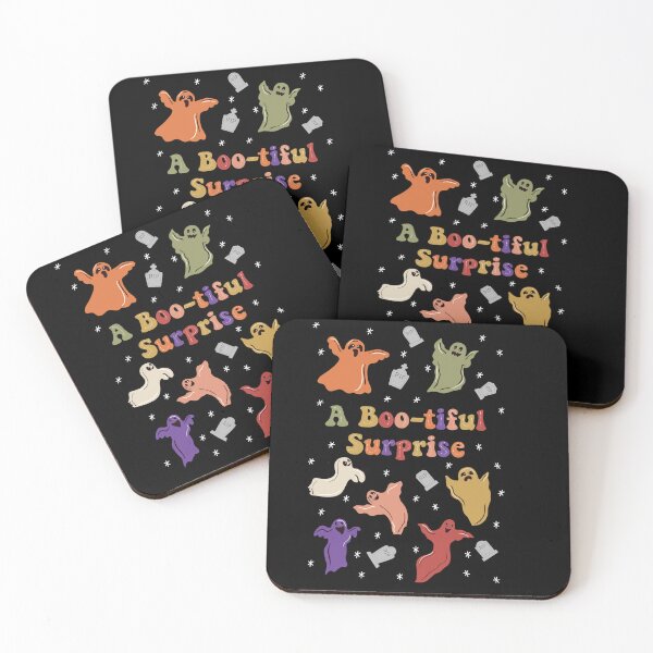 Item preview, Halloween Colorful Ghosts and Gravestones Bootiful Surprise designed and sold by Silviaclara.