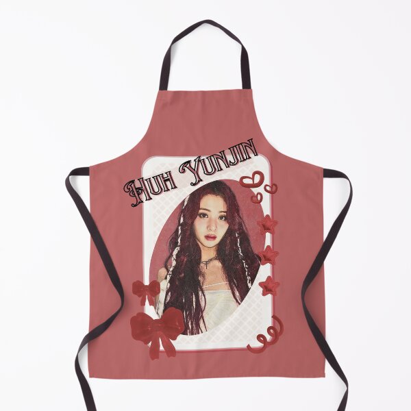 Item preview, Le Sseraf1m Huh Yunjin Kpop Girl Group Card Red Aesthetic Collage Design designed and sold by AJUNICE STUDIO.