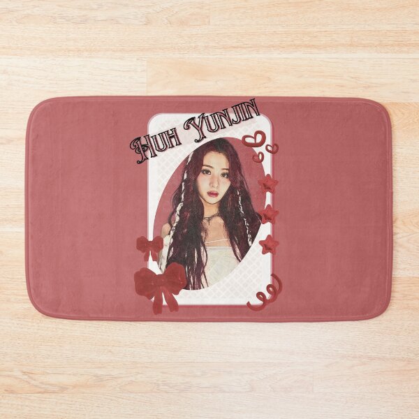 Item preview, Le Sseraf1m Huh Yunjin Kpop Girl Group Card Red Aesthetic Collage Design designed and sold by AJUNICE STUDIO.