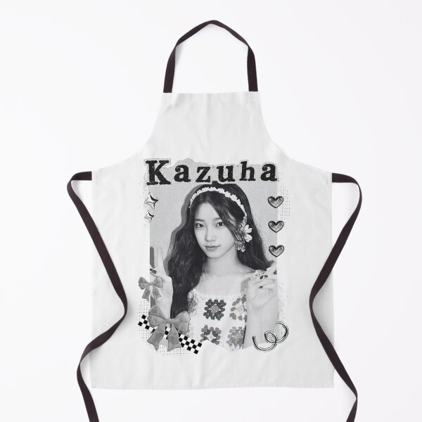 Item preview, Le Sseraf1m Kazuha Kpop Girl Group Black and White Collage Design designed and sold by AJUNICE STUDIO.