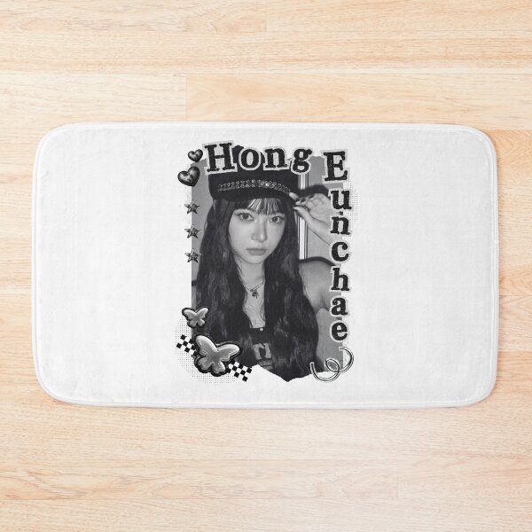 Item preview, Le Sseraf1m Hong Eunchae Kpop Girl Group Black and White Collage Design designed and sold by AJUNICE STUDIO.