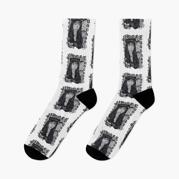 Item preview, Le Sseraf1m Hong Eunchae Kpop Girl Group Black and White Collage Design designed and sold by AJUNICE STUDIO.