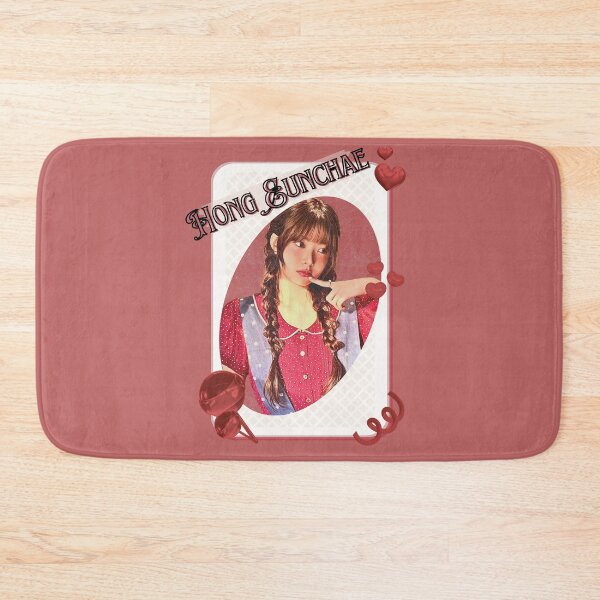Item preview, Le Sseraf1m Hong Eunchae Kpop Girl Group Card Red Aesthetic Collage Design designed and sold by AJUNICE STUDIO.