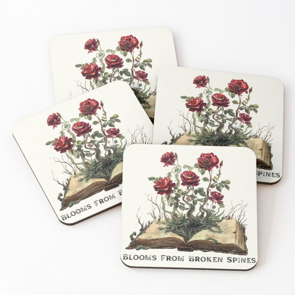 Artikelvorschau, Blüten aus gebrochenen Buchrücken – Gothic-Rosen und Vintage-Buch-Dark-Academia-Kunst für Wohndekor, Wanddrucke, Kleidung und Geschenke entworfen und verkauft von Compass and a Camera.