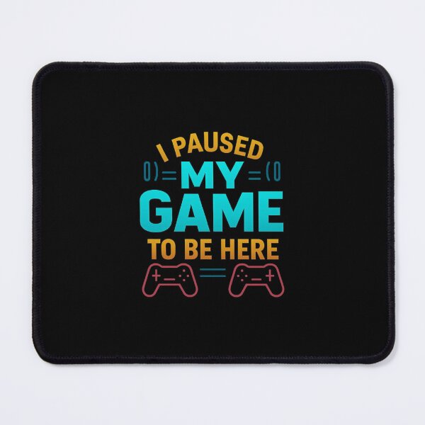 Item preview, I Paused My Game To Be Here – Neon Gamer designed and sold by AmeliaKrysiak.