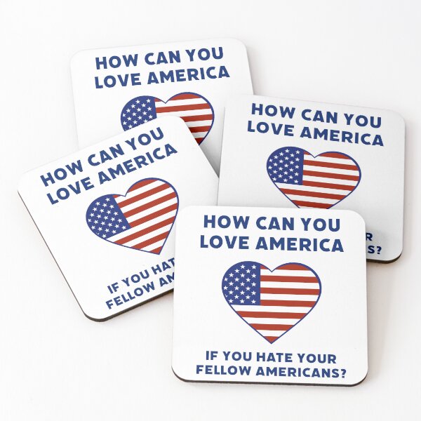 Item preview, How can you love America if you hate your fellow Americans? designed and sold by Rachel the Artist .