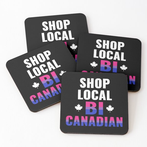 Item preview, Shop Local Buy Canadian Pride with Bisexual Flag Colors designed and sold by Maria Garcia.
