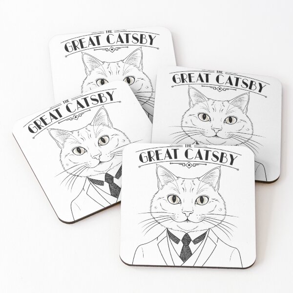 Item preview, The Great Catsby – Dapper Vintage Cat in 1920s Gatsby Style designed and sold by PolarisInk.