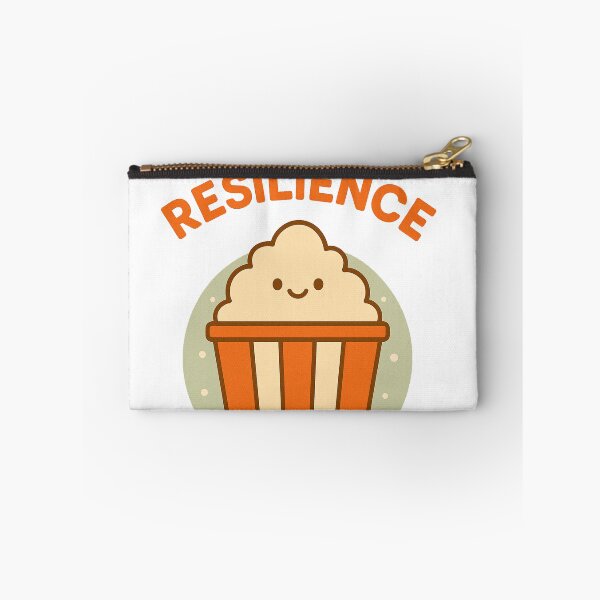 Item preview, Feed Me Resilience – Cute Retro Popcorn Illustration | Funny Minimalist Snack Design designed and sold by Qopta.