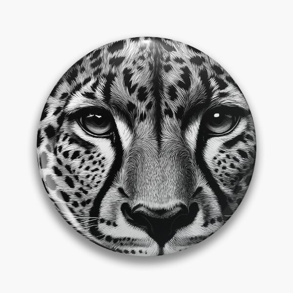 Item preview, Powerful Tiger Face Art In Black And White  designed and sold by DEC02.