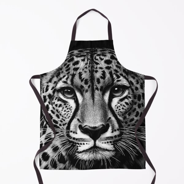Item preview, Powerful Tiger Face Art In Black And White designed and sold by DEC02.