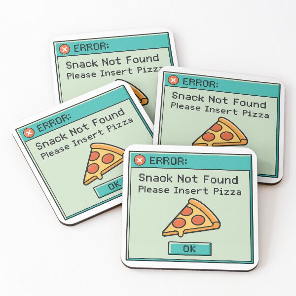Item preview, Snack Error – Insert Pizza | Retro Tech Humor Tee designed and sold by Qopta.