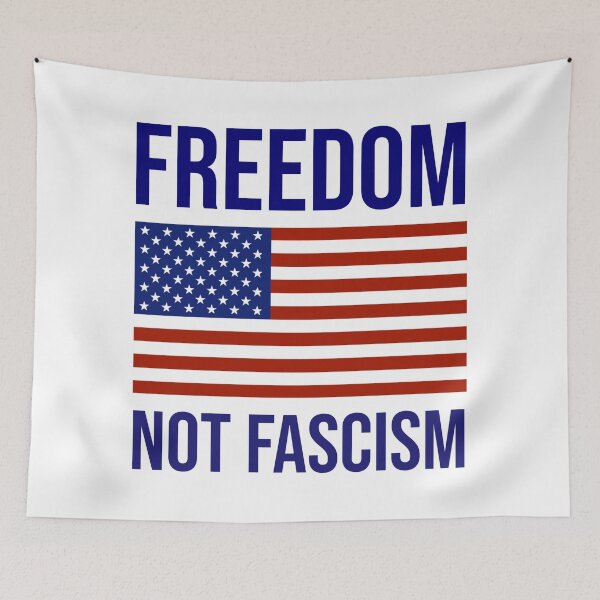 Item preview, Freedom not fascism  designed and sold by Rachel the Artist .