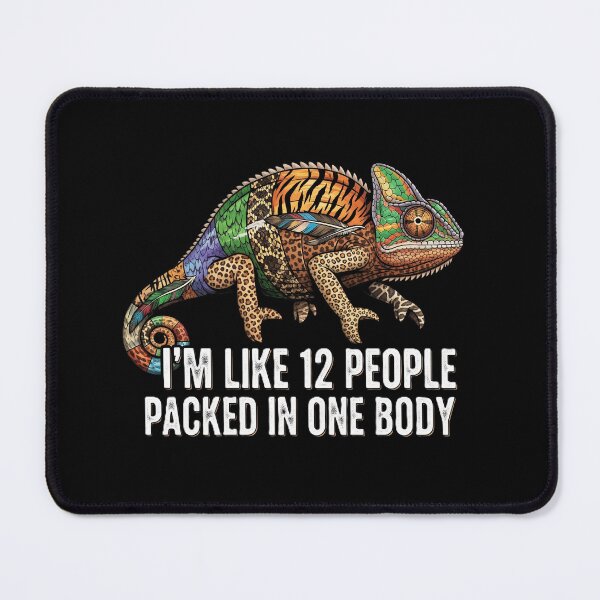 Item preview, Patchwork Chameleon "I'm Like 12 People Packed in One Body"  designed and sold by DMNindustries.